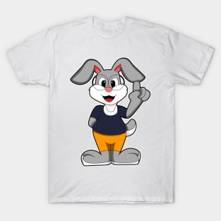 Rabbit as Nerd with Glasses T-Shirt